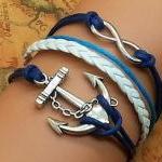 Anchor Infinity Bracelet